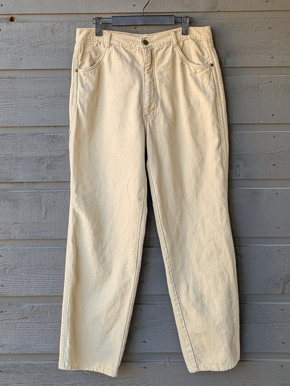 VTG 80s Brittania 100% Cotton Light Tan Khaki Pants 26" Inseam